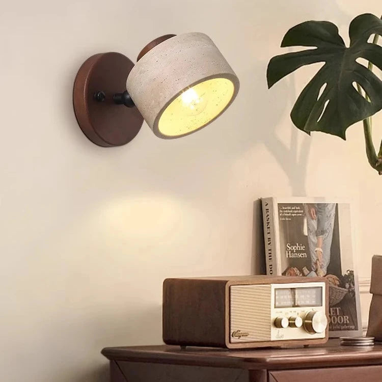Travertin enkelt vegglampe med integrert LED-armatur | Rosalyssa