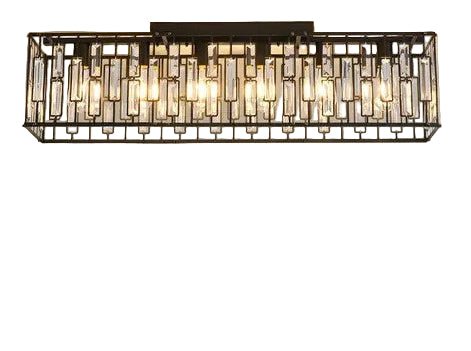 مصباح سقفي مستطيل LED عصري، 24x12 بوصة | روزاليسا