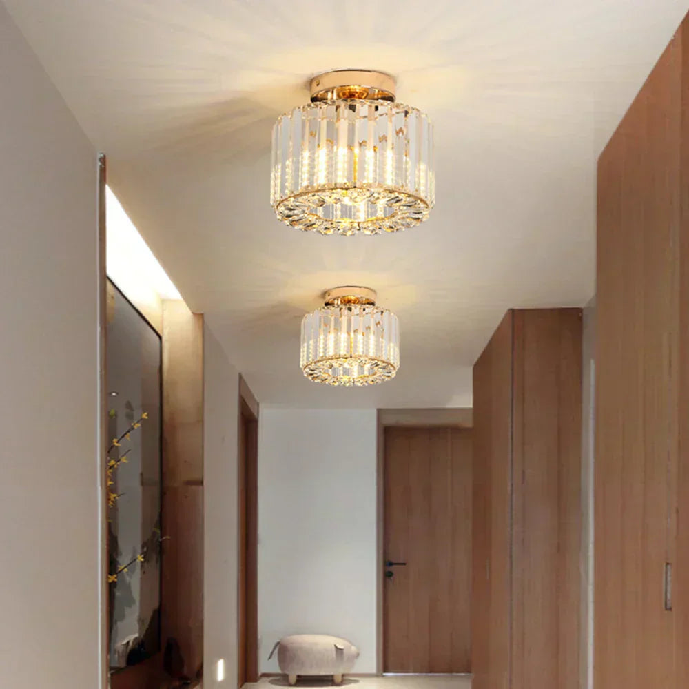 Lustră de tavan Aurora Crystal pentru o ambianță elegantă cu LED