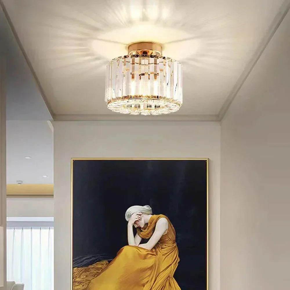 Lustră de tavan Aurora Crystal pentru o ambianță elegantă cu LED