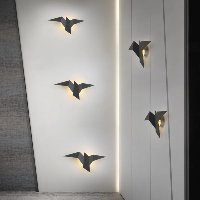NovaNest Vogel-Wandlampe für Wohnzimmerdekoration