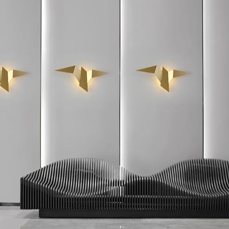 NovaNest Vogel-Wandlampe für Wohnzimmerdekoration