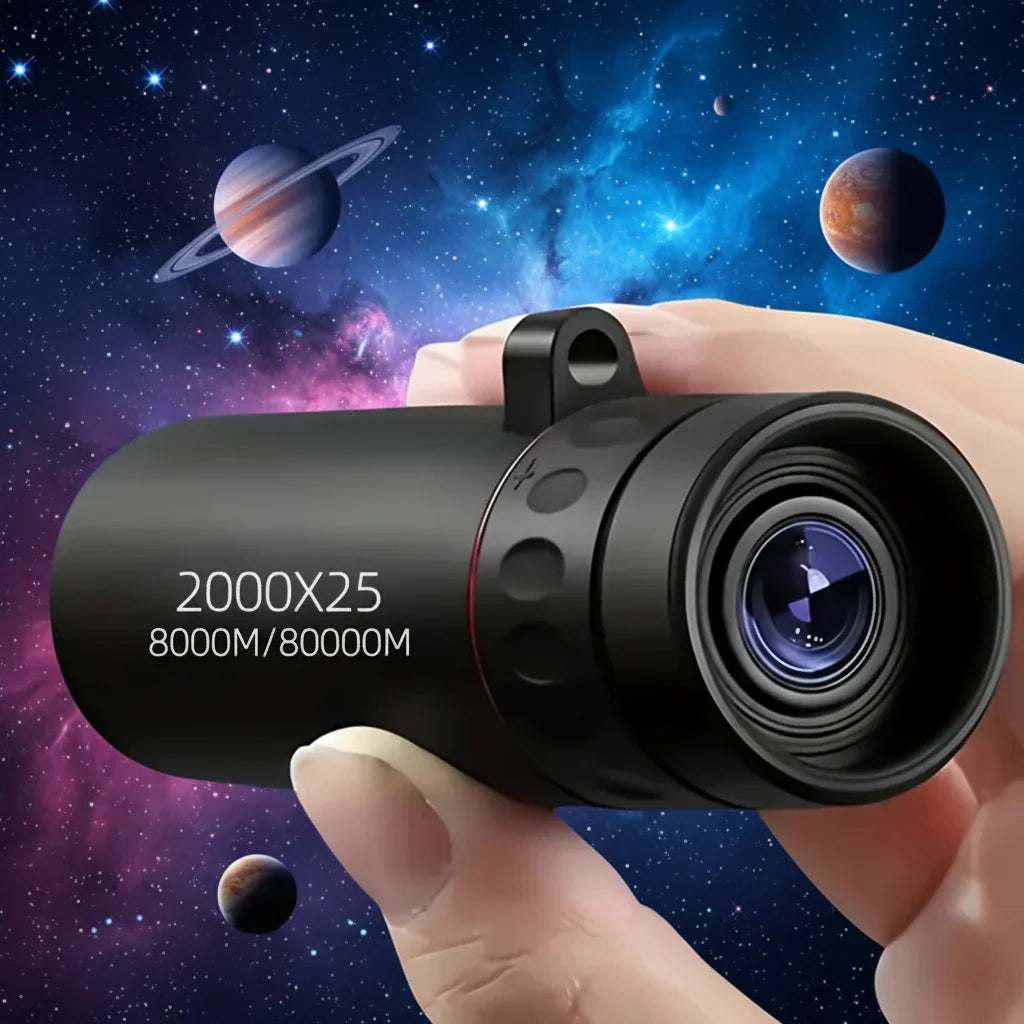 Venkovní pozorovací monokulární dalekohled s HD 2000x25 zoomem