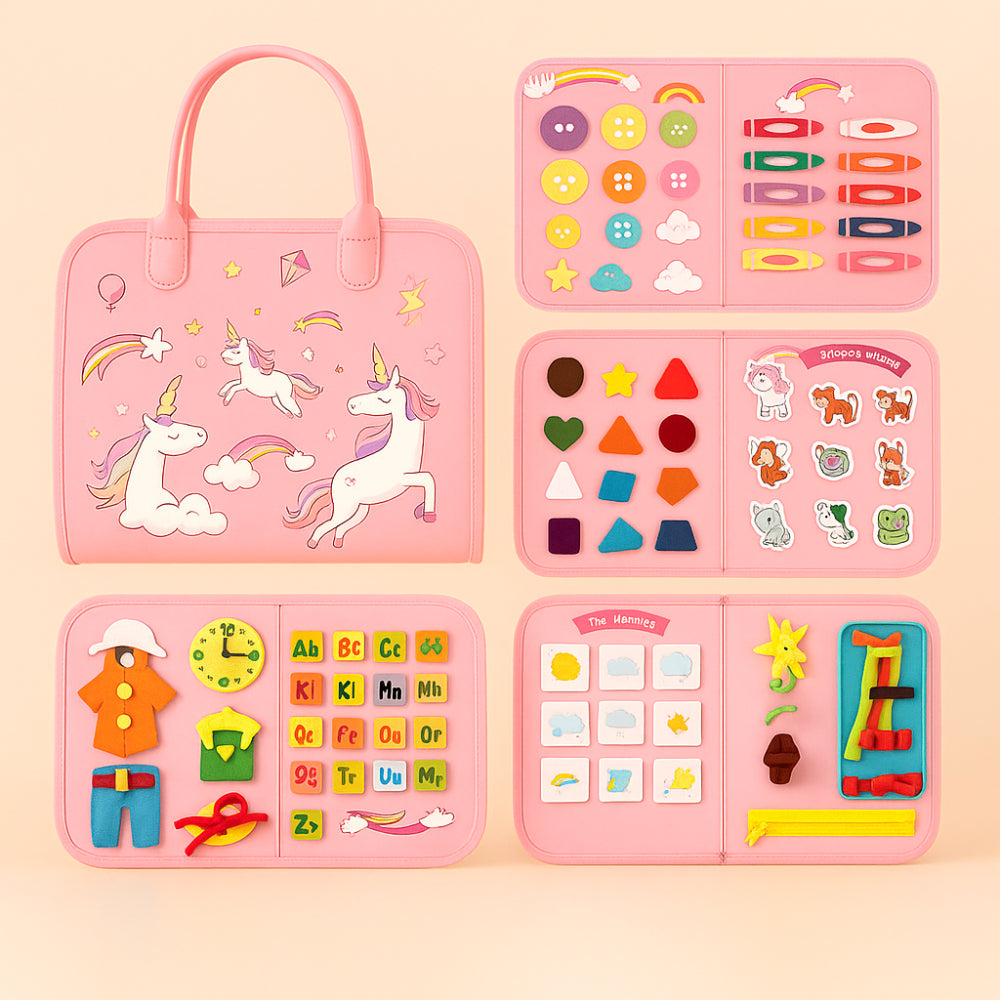 モンテッソーリ感覚活動ボード トラベルケース 幼児用
