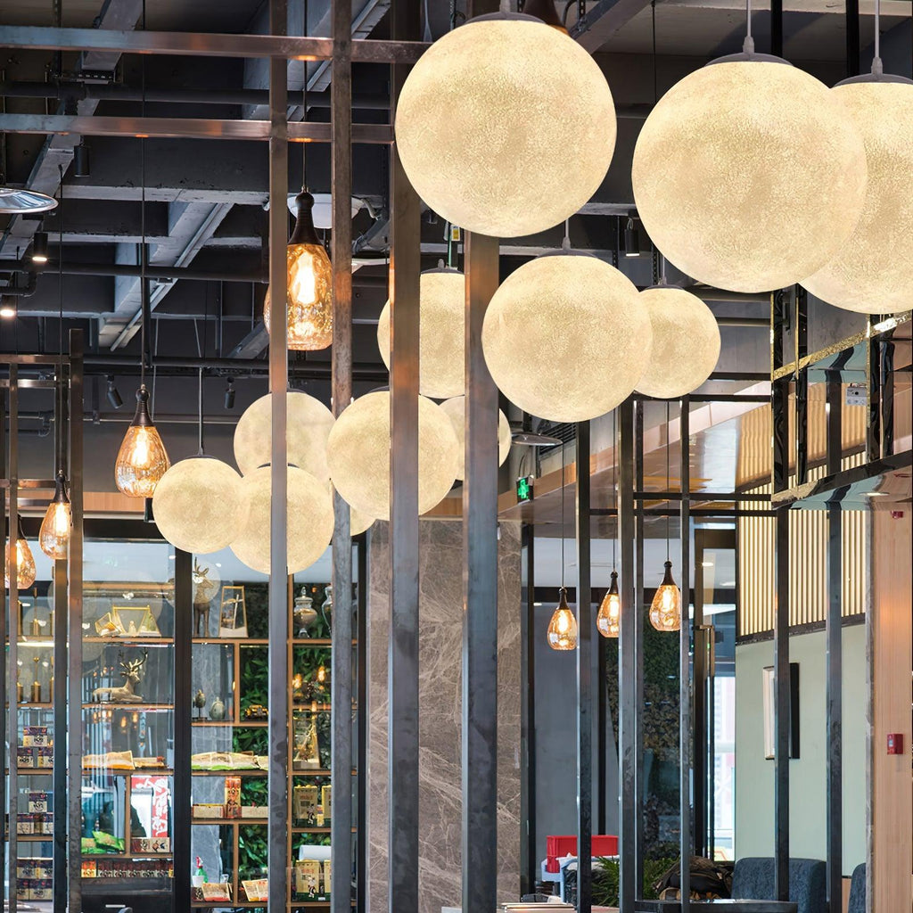 Aurelian Glow Pendant Light for Soft Moonlit Ambiance in Any Room | Snurv
