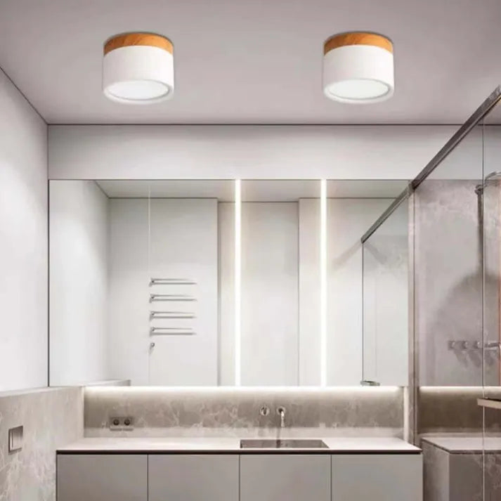Virel Nordic LED-Deckenleuchte Minimalistisches zylindrisches Leuchtmittel | Snurv