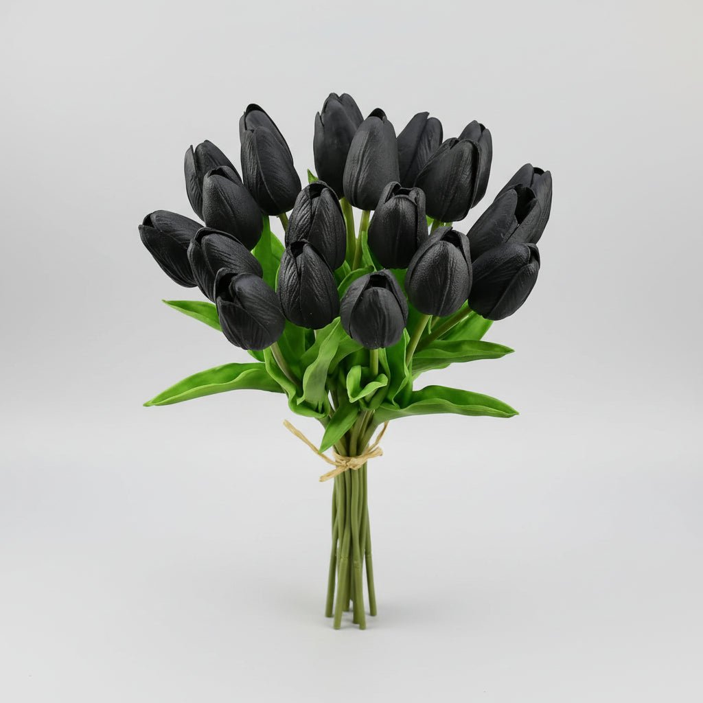 Bouquet di tulipani real-touch con steli in PU per la Festa della Mamma