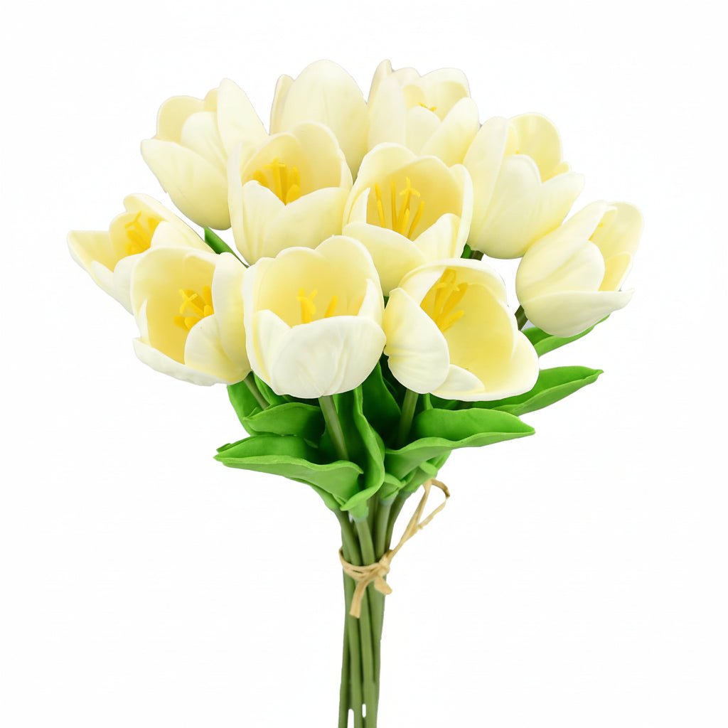 Bouquet di tulipani real-touch con steli in PU per la Festa della Mamma