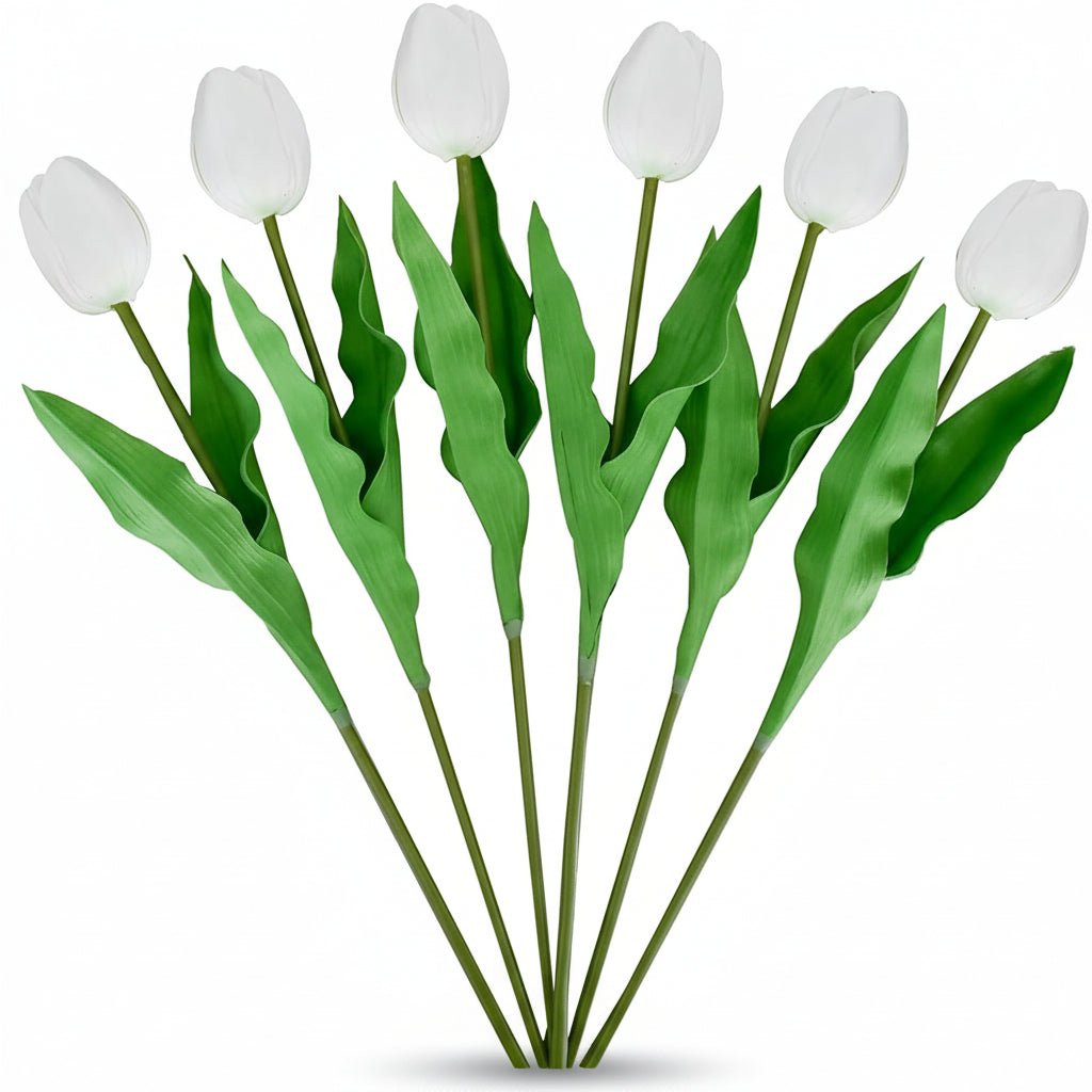 Bouquet di tulipani real-touch con steli in PU per la Festa della Mamma