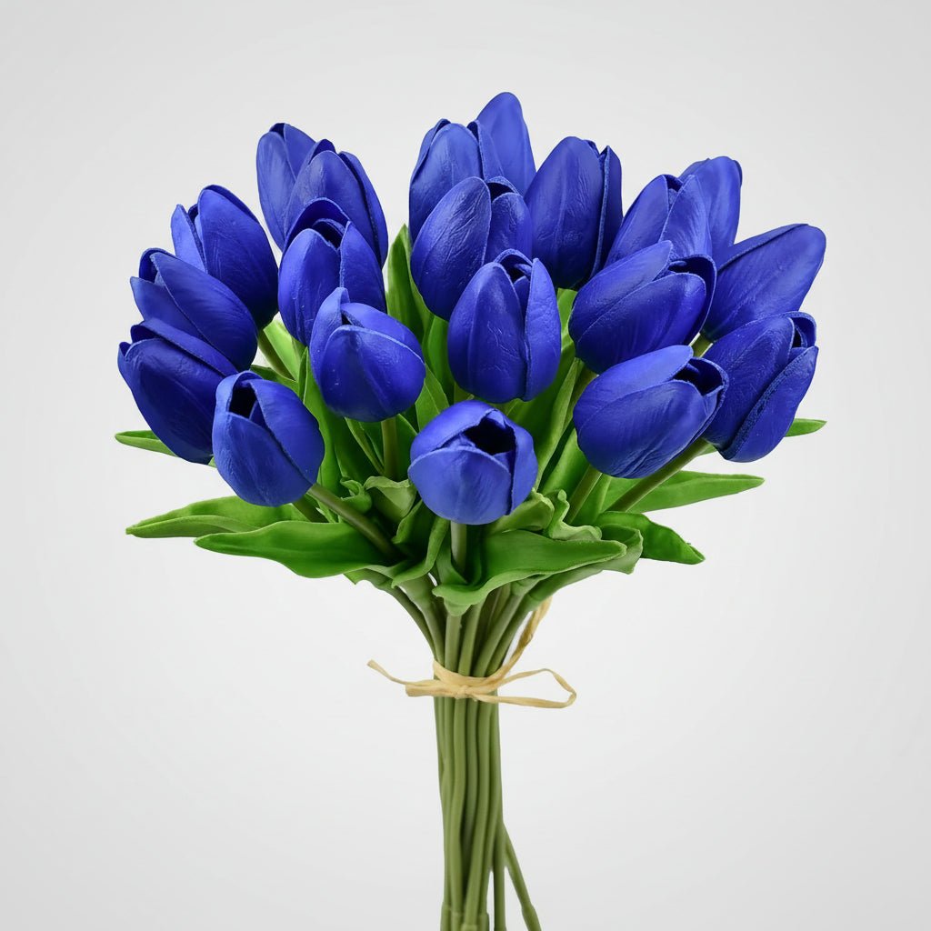 Bouquet di tulipani real-touch con steli in PU per la Festa della Mamma