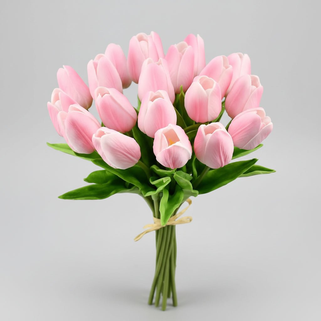 Bouquet di tulipani real-touch con steli in PU per la Festa della Mamma