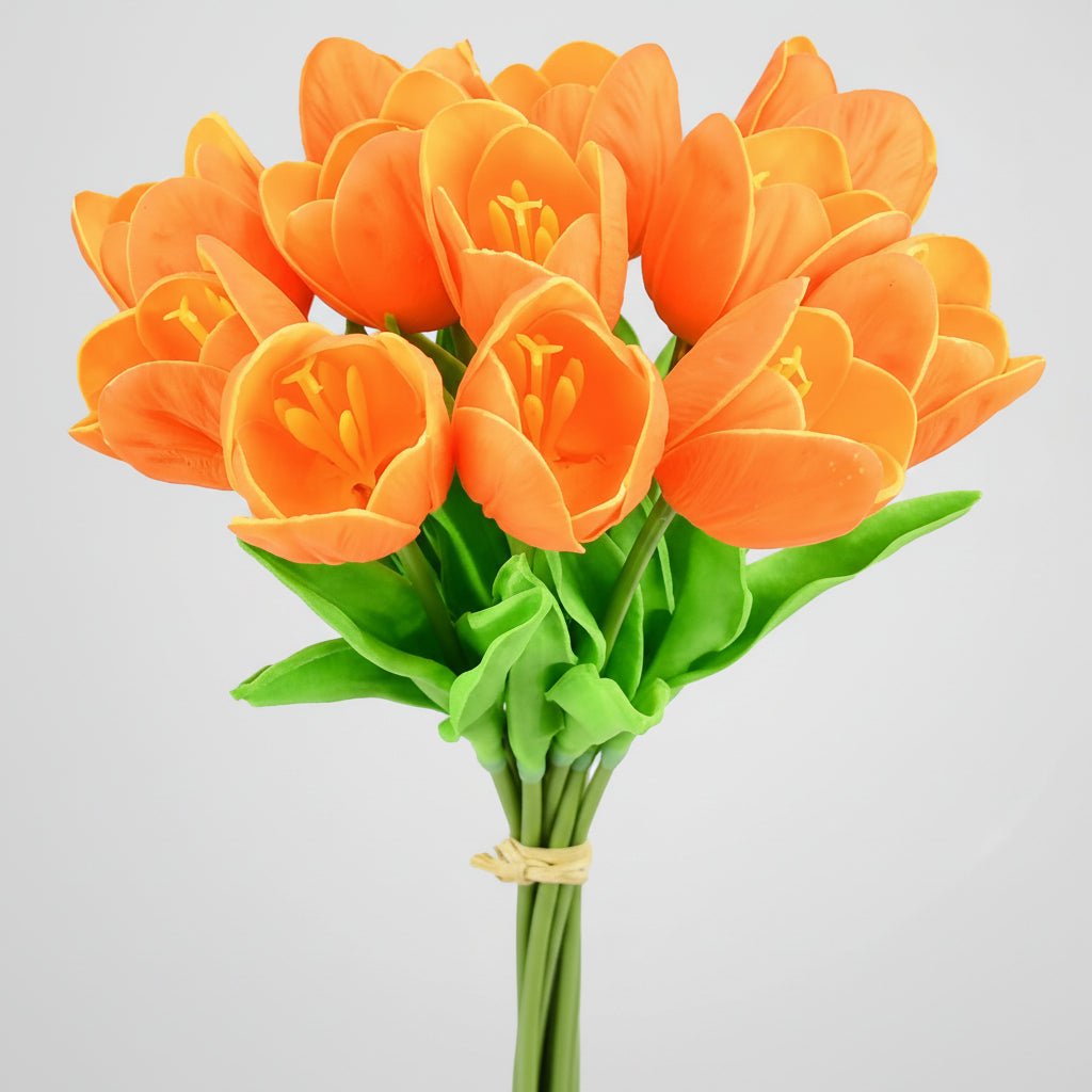 Bouquet di tulipani real-touch con steli in PU per la Festa della Mamma