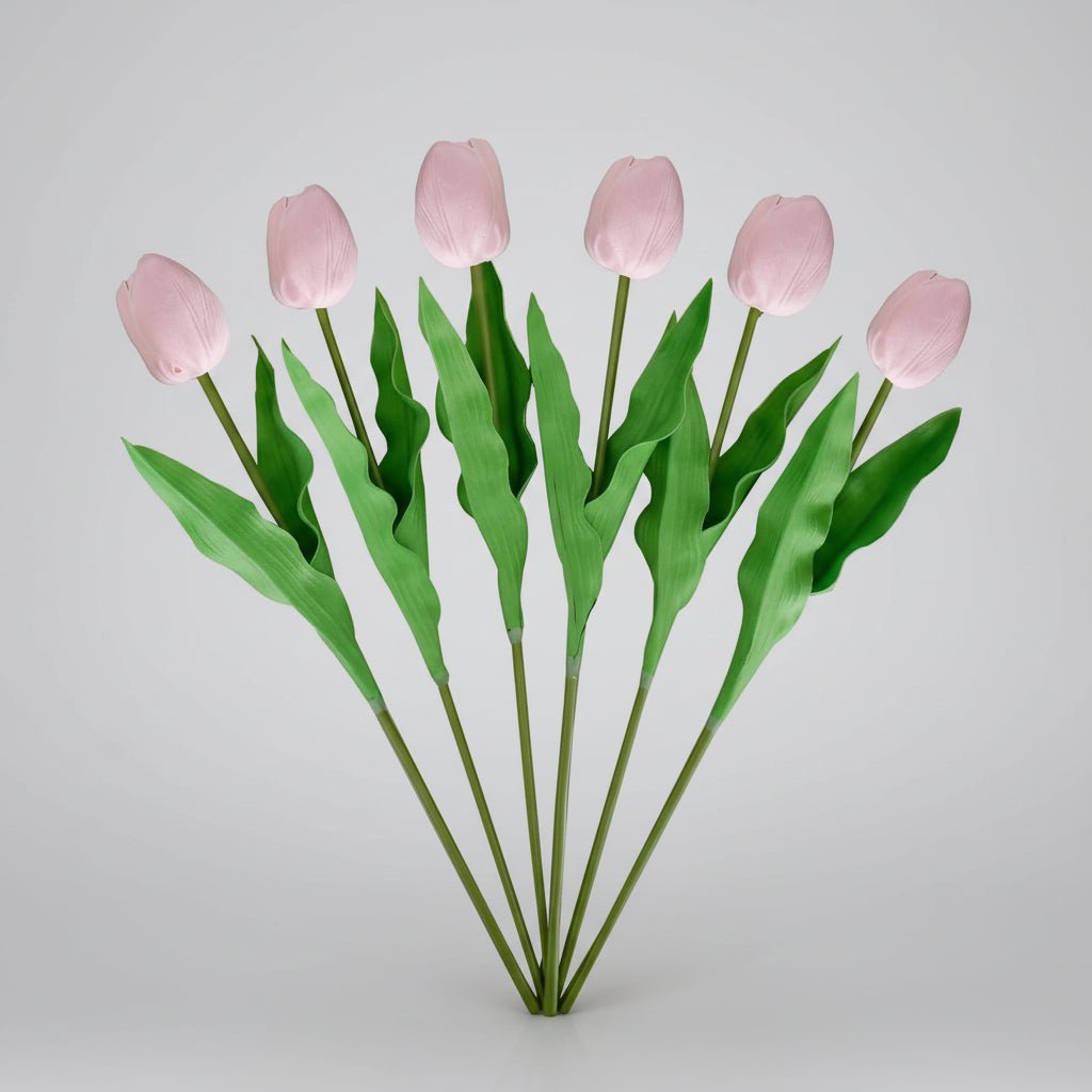 Bouquet di tulipani real-touch con steli in PU per la Festa della Mamma