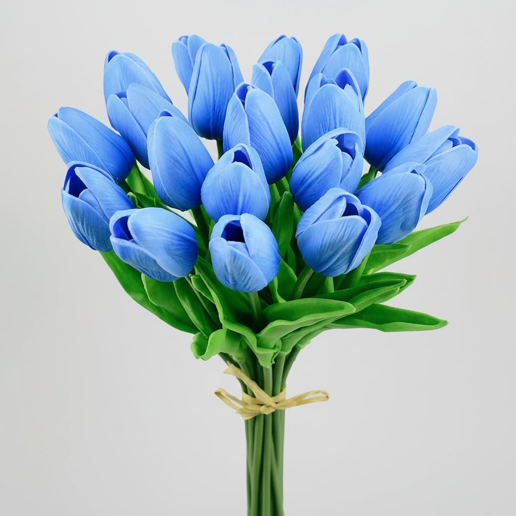 Bouquet di tulipani real-touch con steli in PU per la Festa della Mamma