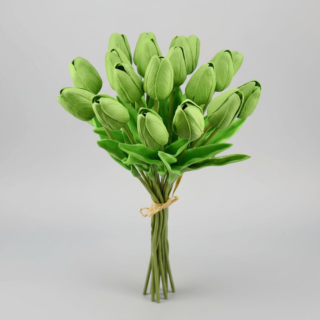 Bouquet di tulipani real-touch con steli in PU per la Festa della Mamma