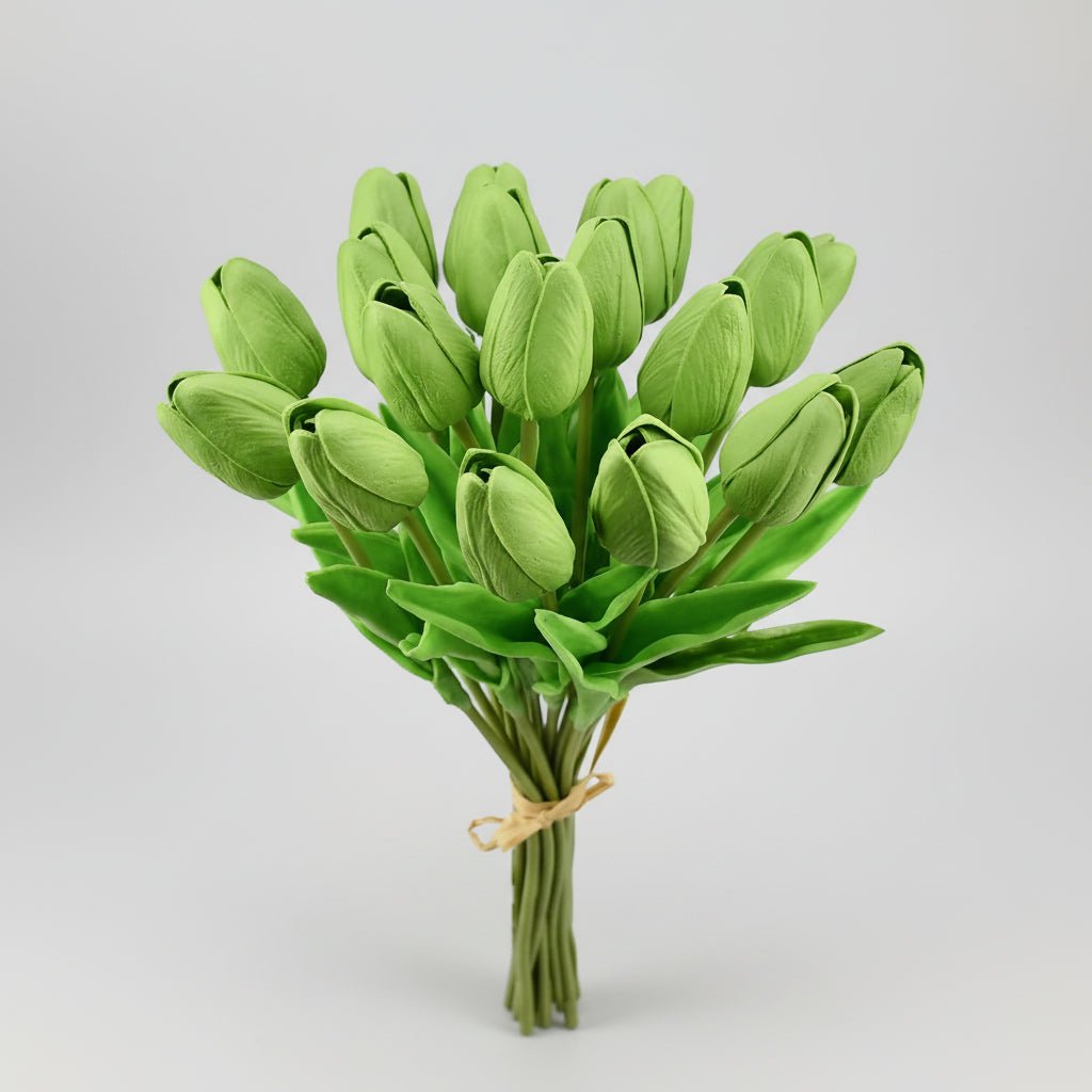 Bouquet di tulipani real-touch con steli in PU per la Festa della Mamma