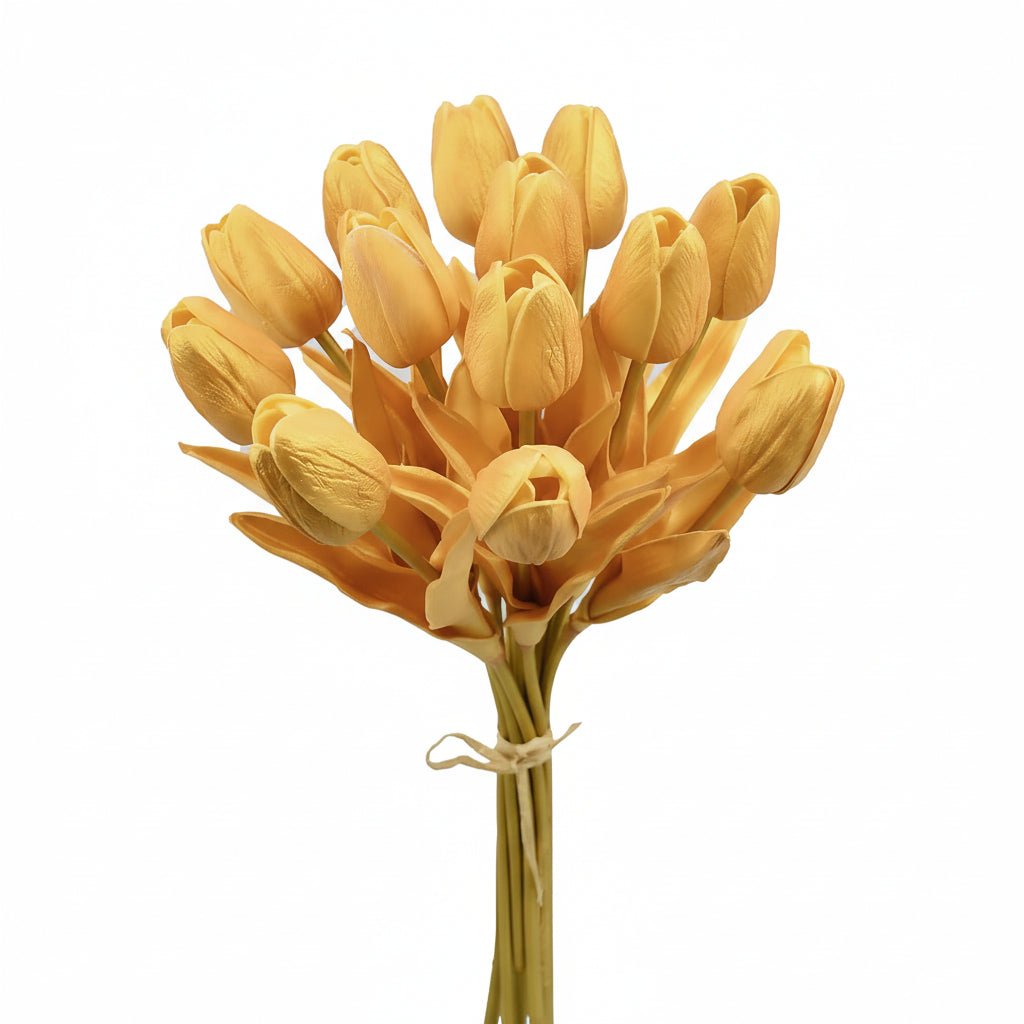 Bouquet di tulipani real-touch con steli in PU per la Festa della Mamma