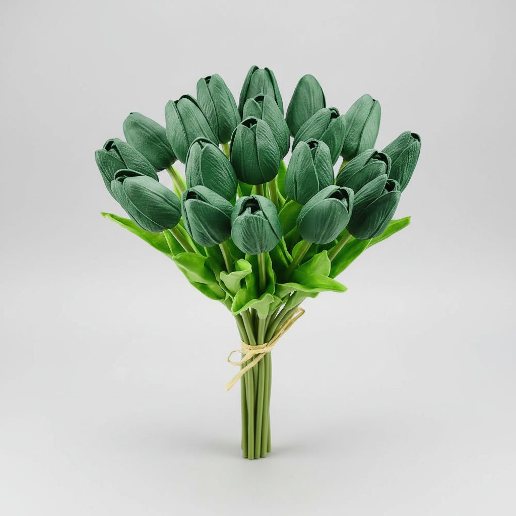 Bouquet di tulipani real-touch con steli in PU per la Festa della Mamma
