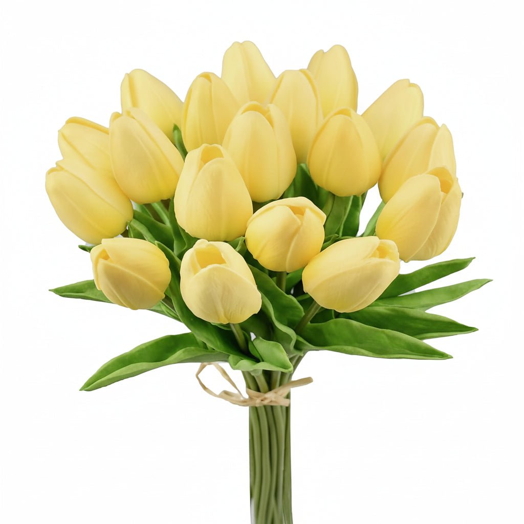 Bouquet di tulipani real-touch con steli in PU per la Festa della Mamma
