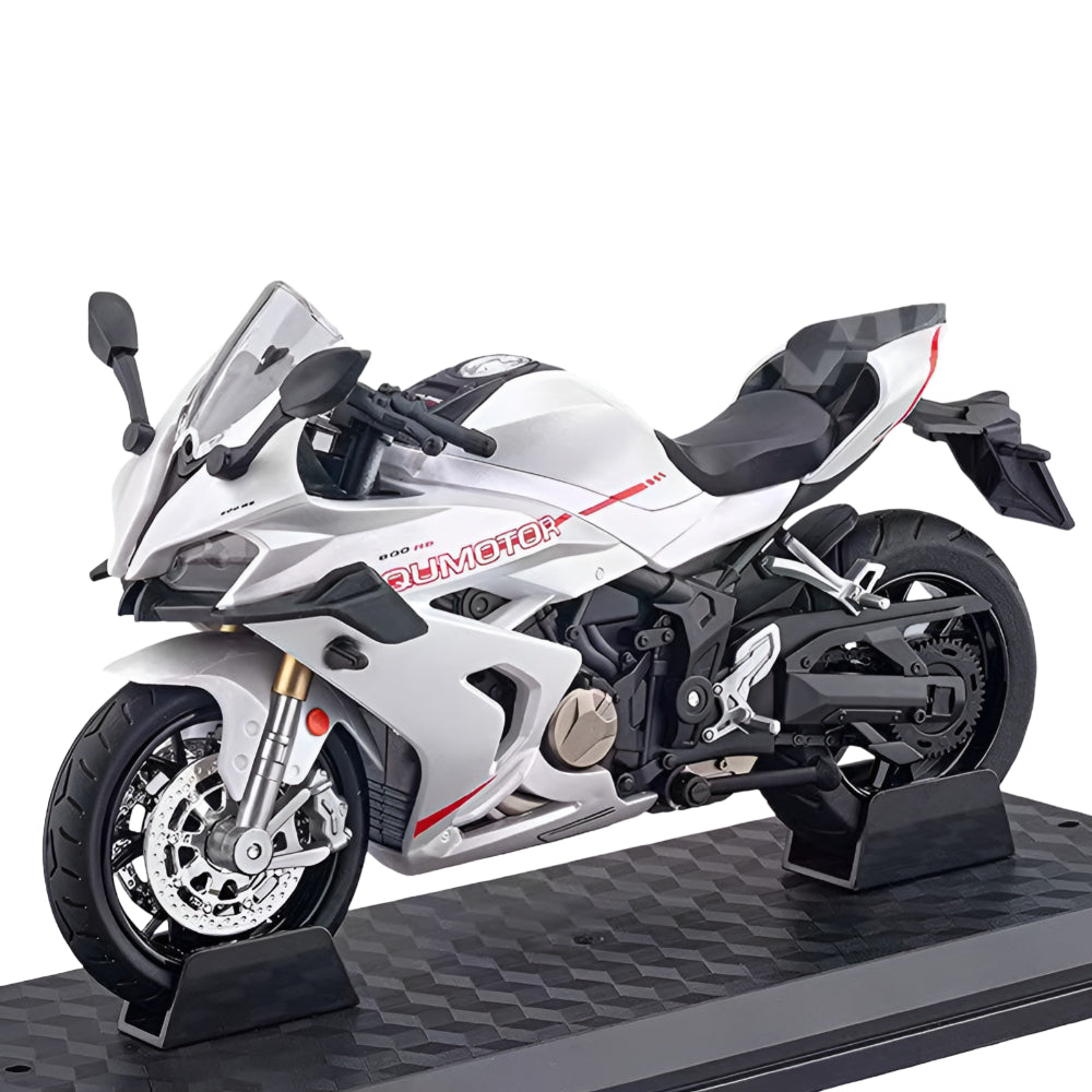 Model motocyklu z odlitku z kovové slitiny v měřítku 1:12, sběratelský exponát
