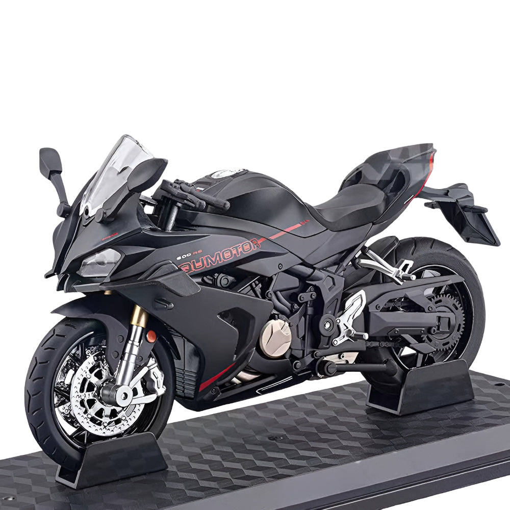 Model motocyklu z odlitku z kovové slitiny v měřítku 1:12, sběratelský exponát