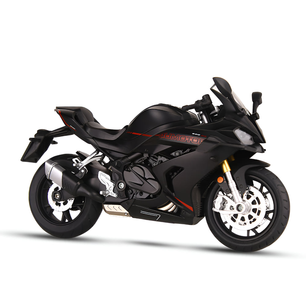 Model motocyklu z odlitku z kovové slitiny v měřítku 1:12, sběratelský exponát