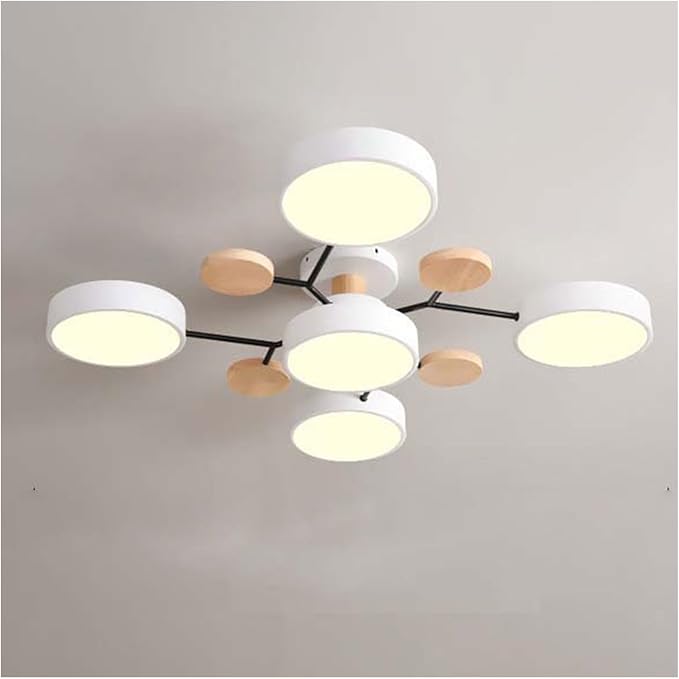 ضوء سقفي LED متعدد الأذرع مع ظلال دائرية، 24 بوصة | روزاليسا