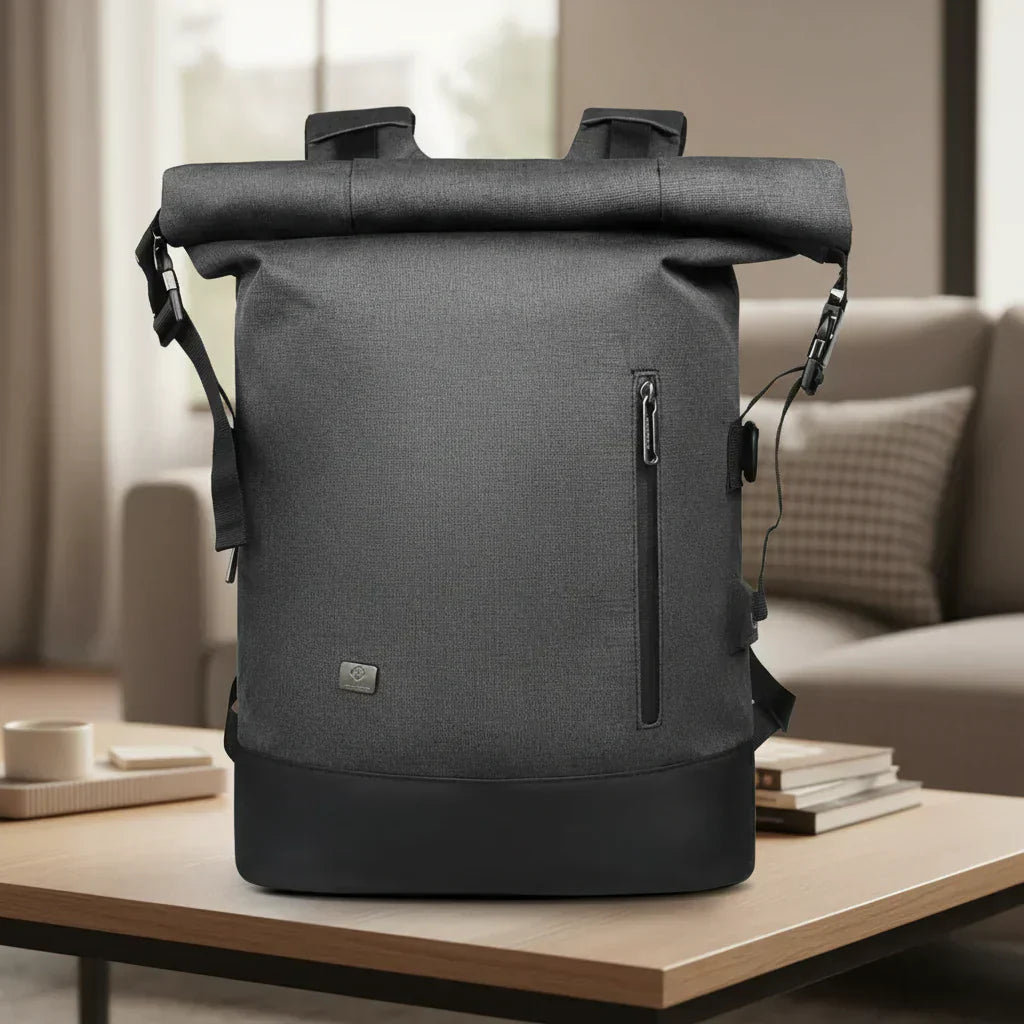 CityTrail Rolltop -reppu monikäyttöiseen ulkokäyttöön USB-portilla