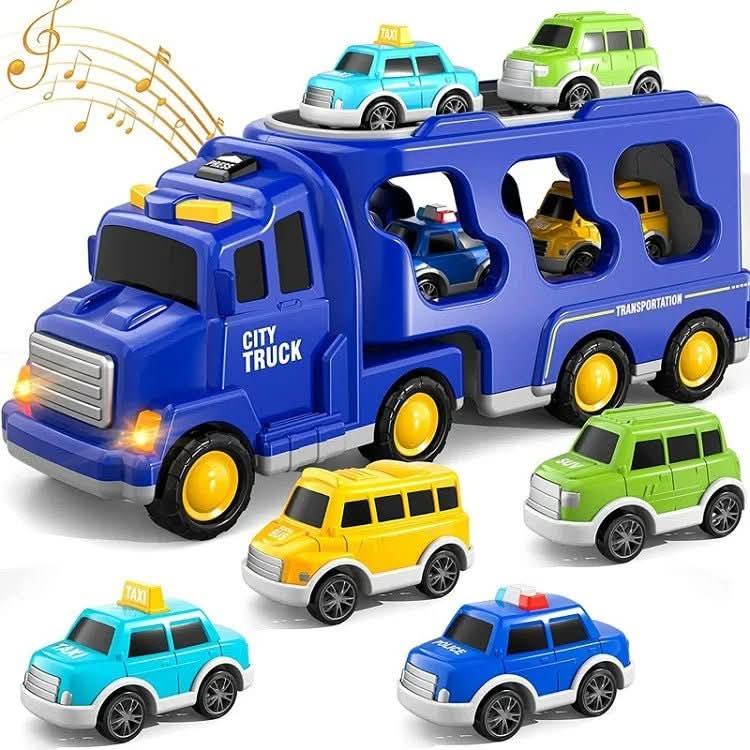 MetroMover City Transporter Toy With Light And Sound Storage, Includes Cars, Ages 3 And Up