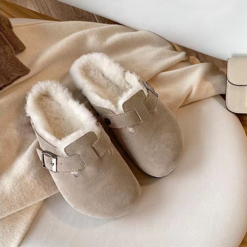 Papuci unisex NovaLuxe din piele, stil sandale Boston
