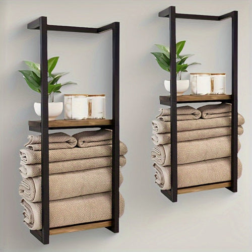Asteria Home Elegante Toallero de Pared en Acero Inoxidable Resistente al Óxido