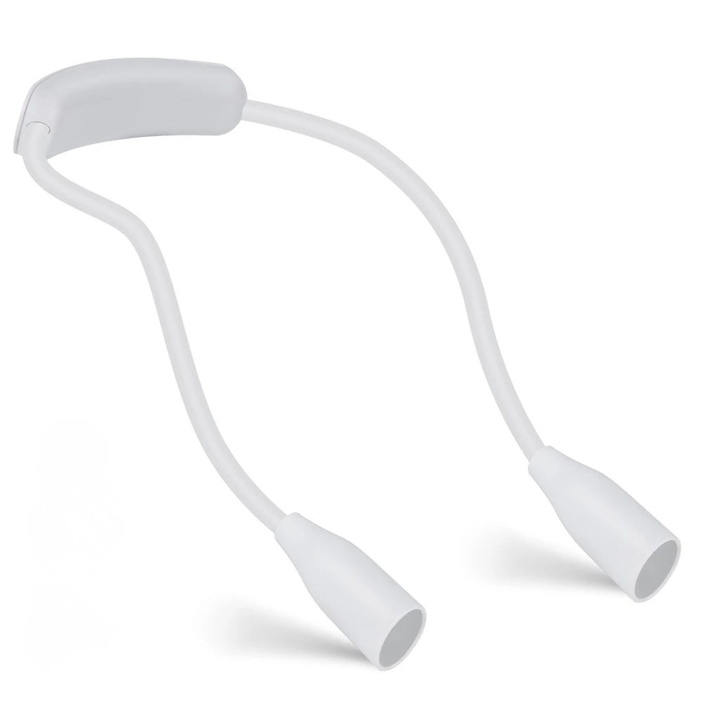 Lampe de lecture LED rechargeable pour le cou avec bras flexible