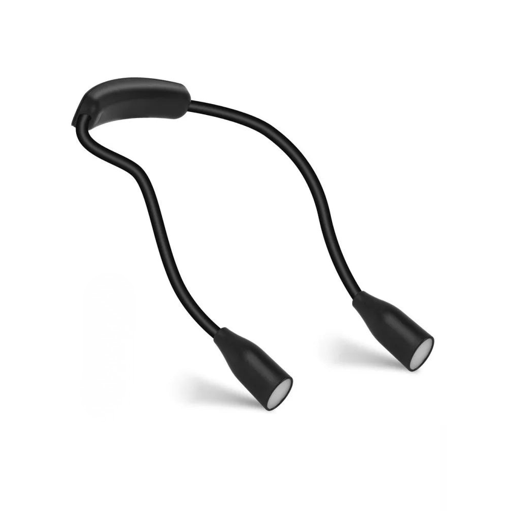 Lampe de lecture LED rechargeable pour le cou avec bras flexible