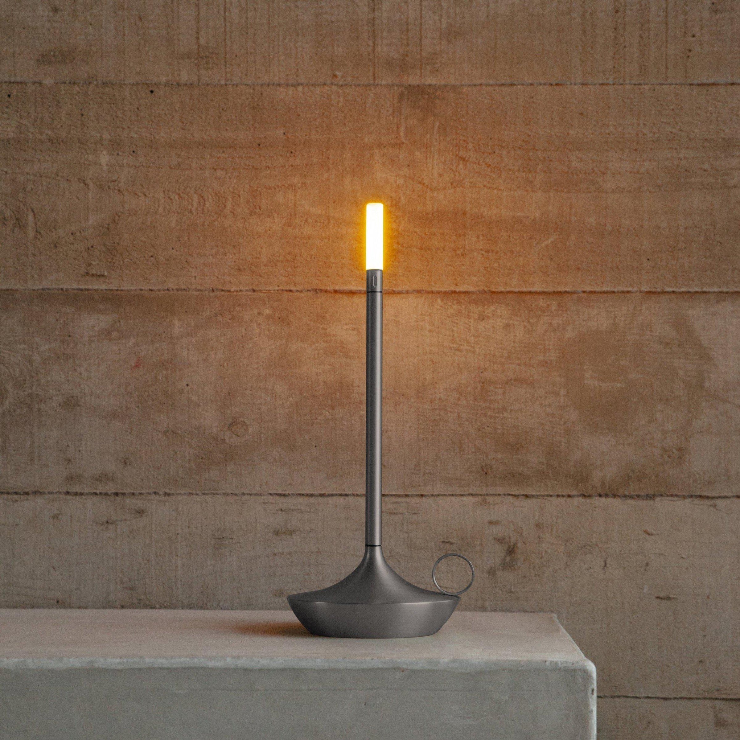 Graceful Curves Define LumenAstra Candlestick Lamp For Timeless Charm