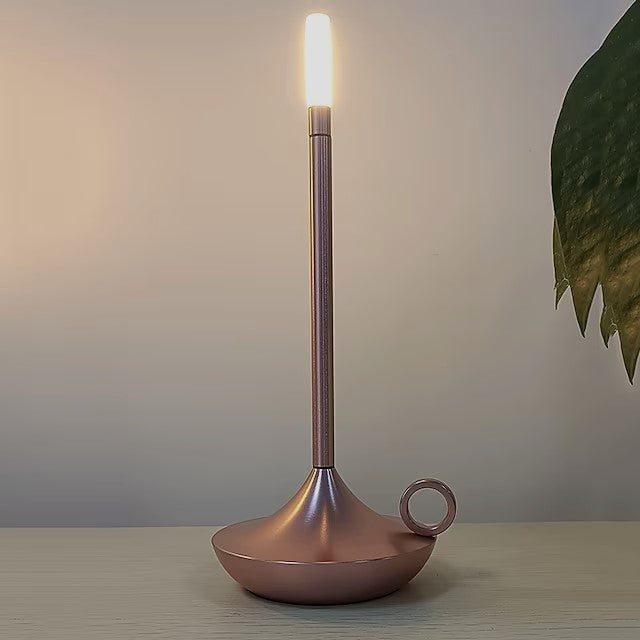 Graceful Curves Define LumenAstra Candlestick Lamp For Timeless Charm