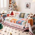 SnowHaven Easy-Care Christmas Slipcover For Sofas And Armchairs