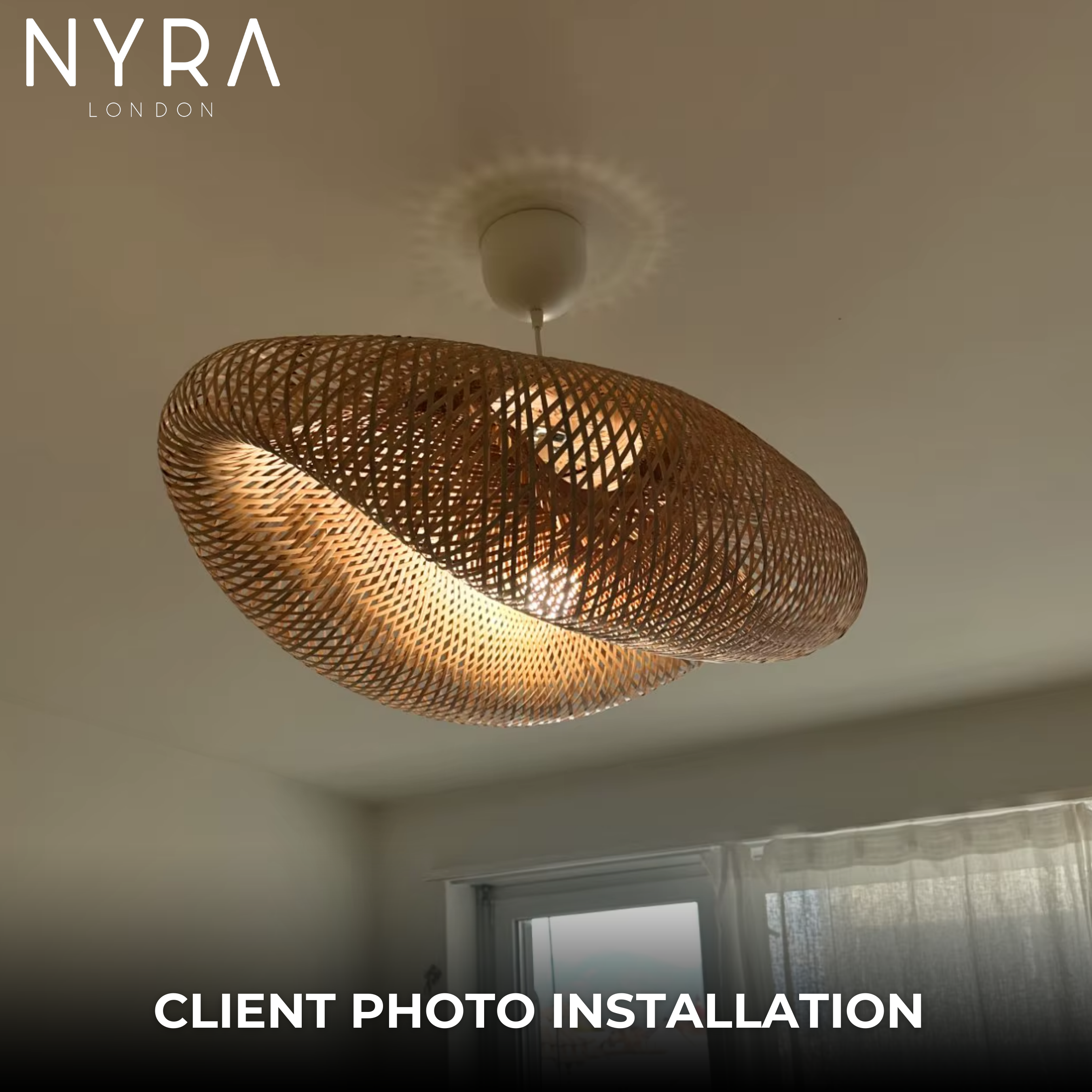 مصباح معلق منسوج من خشب البامبو سولارا، يدوي الصنع، تصميم عتيق، مزود بإضاءة LED