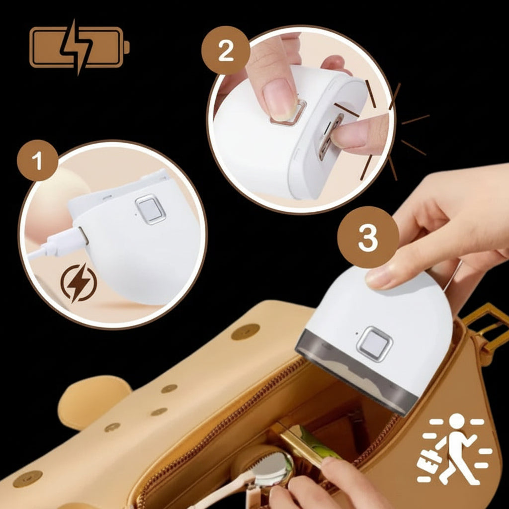 Coupe-ongles électrique rechargeable avec lumière LED pour ongles des mains et des pieds