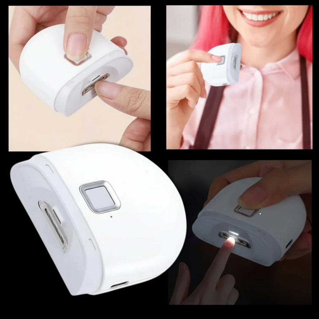 Coupe-ongles électrique rechargeable avec lumière LED pour ongles des mains et des pieds
