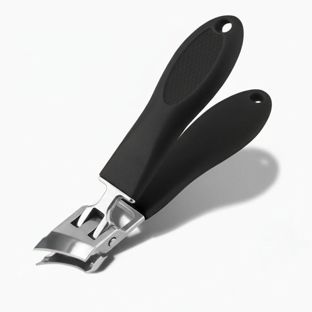 Wide Jaw Nail Clippers With Stainless Steel Splash Catcher