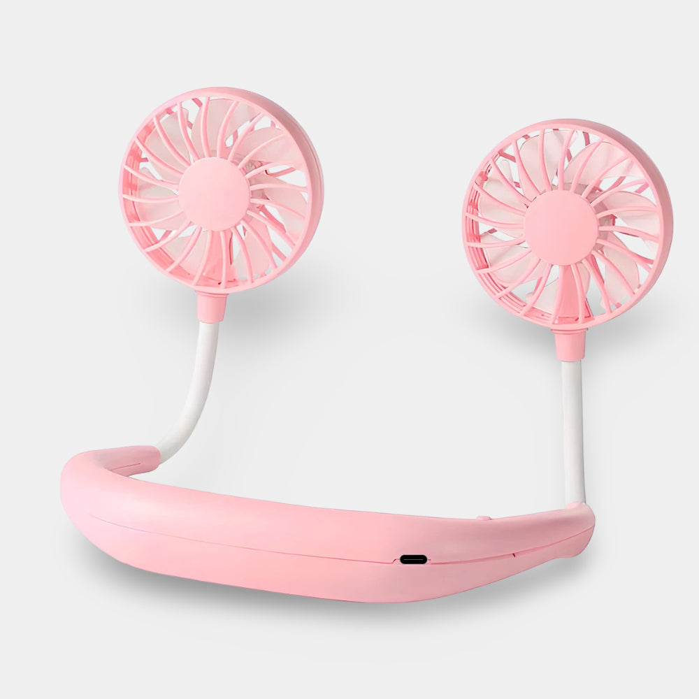 Rechargeable Neck Fan With Hands-Free Portable Cooling
