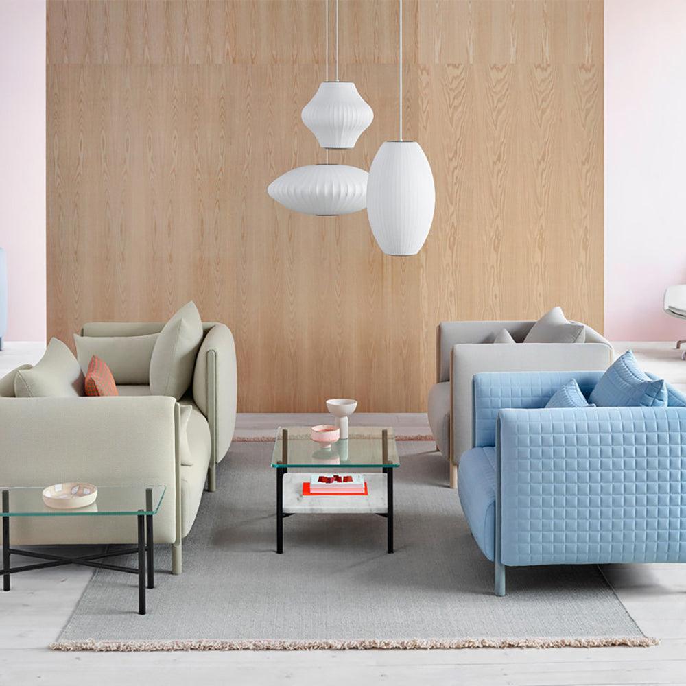 Lampe suspension bulle Lyra en soie et acier pour intérieurs modernes | Snurv