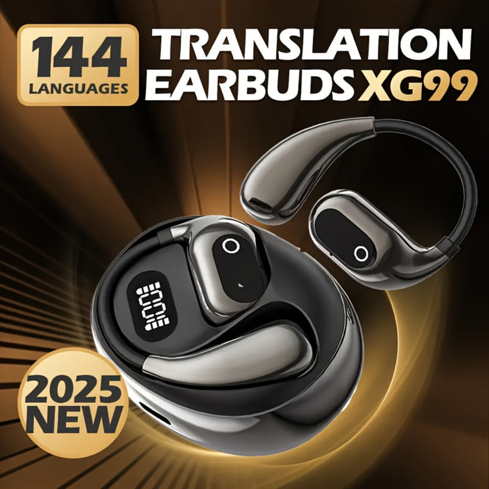 Trådlösa Bluetooth-översättaröronproppar med brusreducerande headset