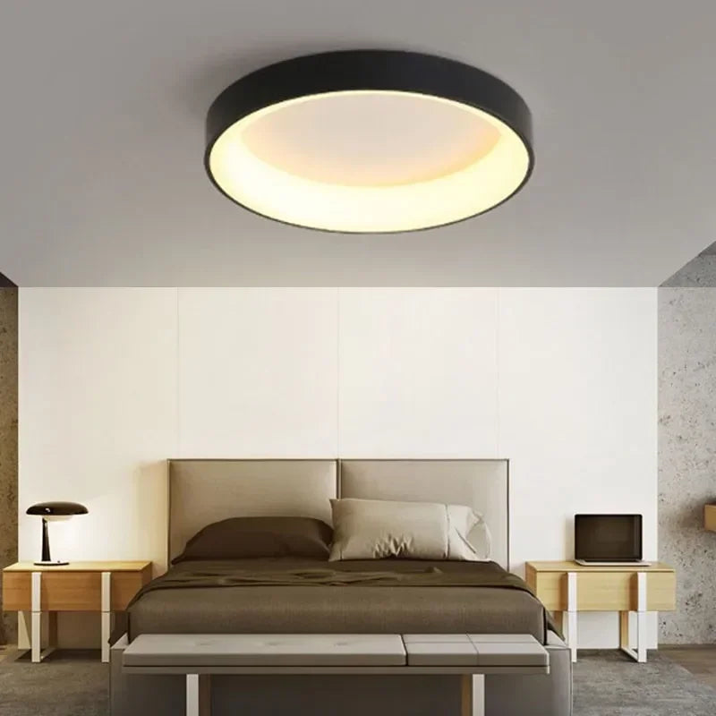 מנורת תקרה עגולה LED Aeris Nordic לתאורה חמה ואווירתית