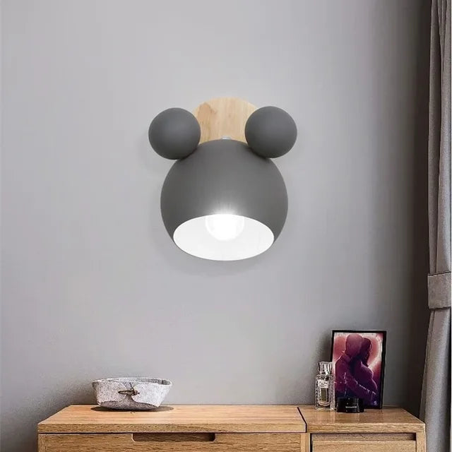 ToonGlow Inspired By Mickey Mouse Kid Room Wall Light