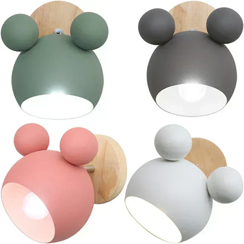 ToonGlow Inspired By Mickey Mouse Kid Room Wall Light
