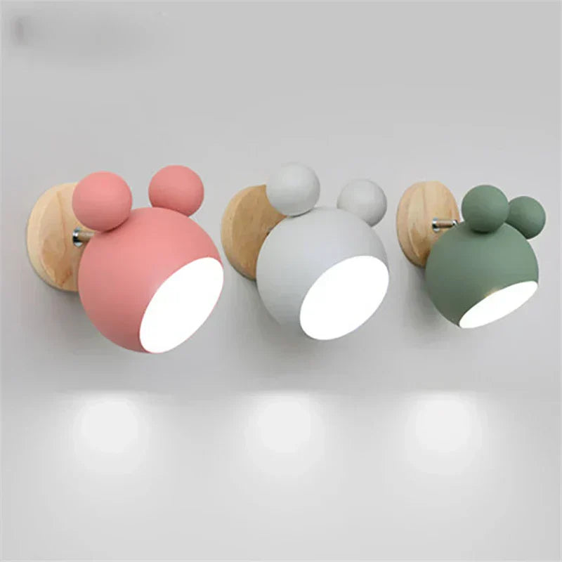 ToonGlow Inspired By Mickey Mouse Kid Room Wall Light