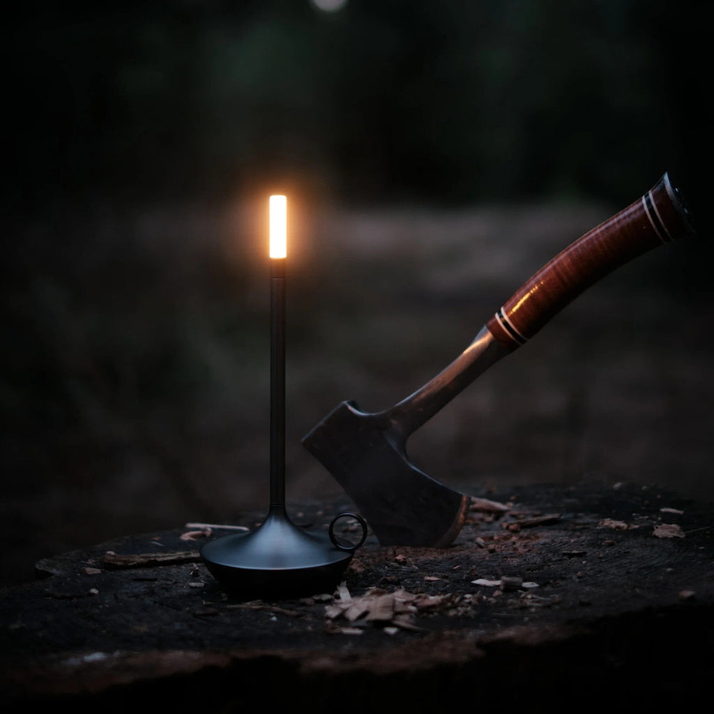 Graceful Curves Define LumenAstra Candlestick Lamp For Timeless Charm