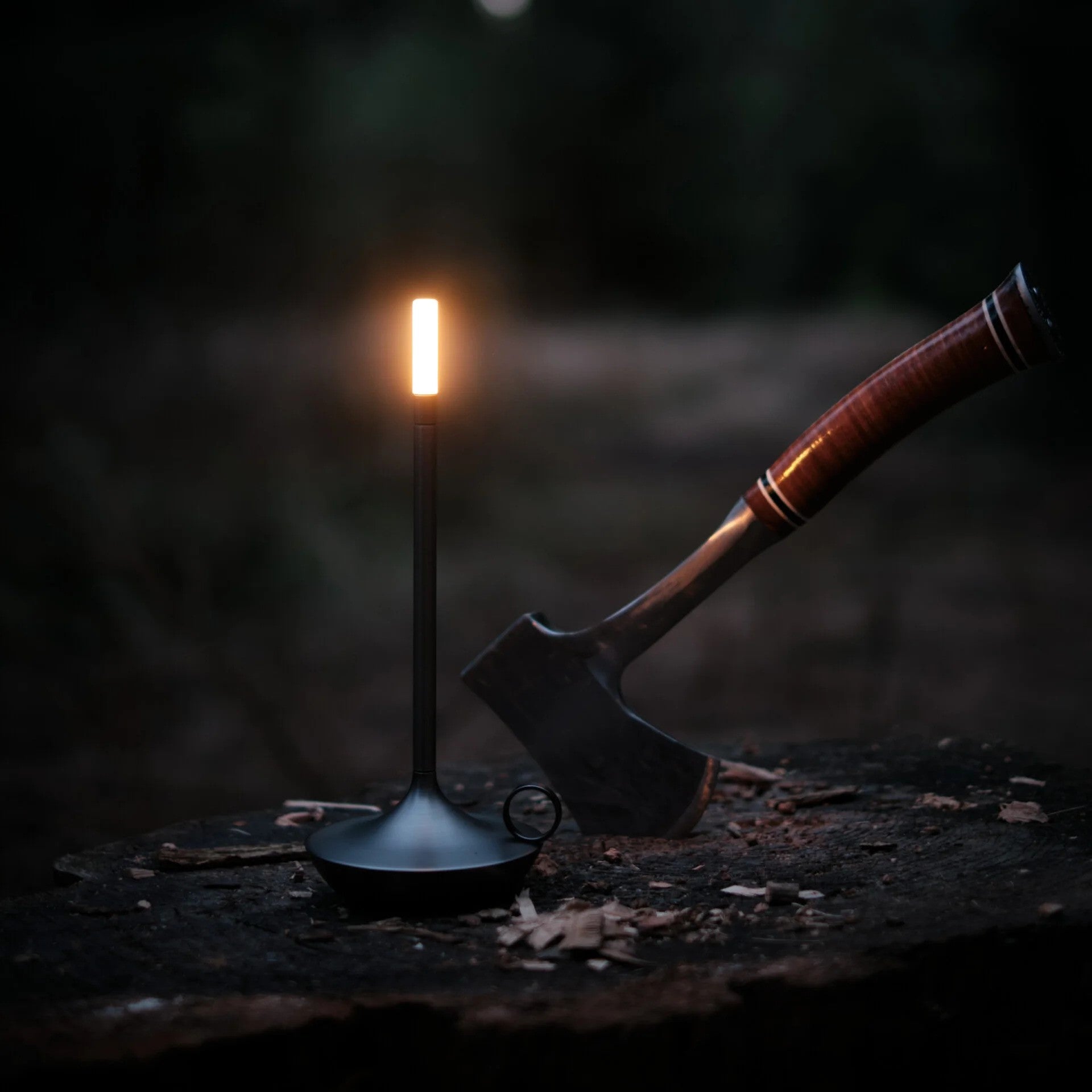Graceful Curves Define LumenAstra Candlestick Lamp For Timeless Charm