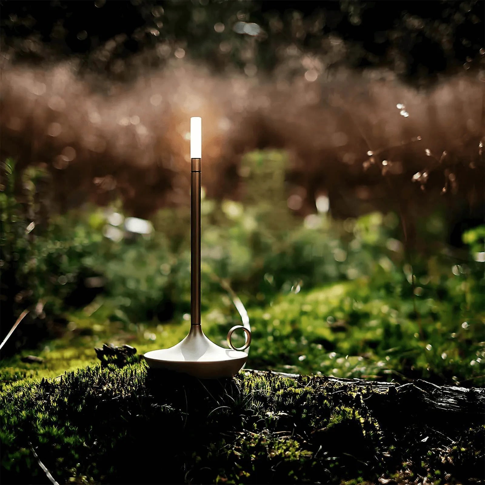 Graceful Curves Define LumenAstra Candlestick Lamp For Timeless Charm